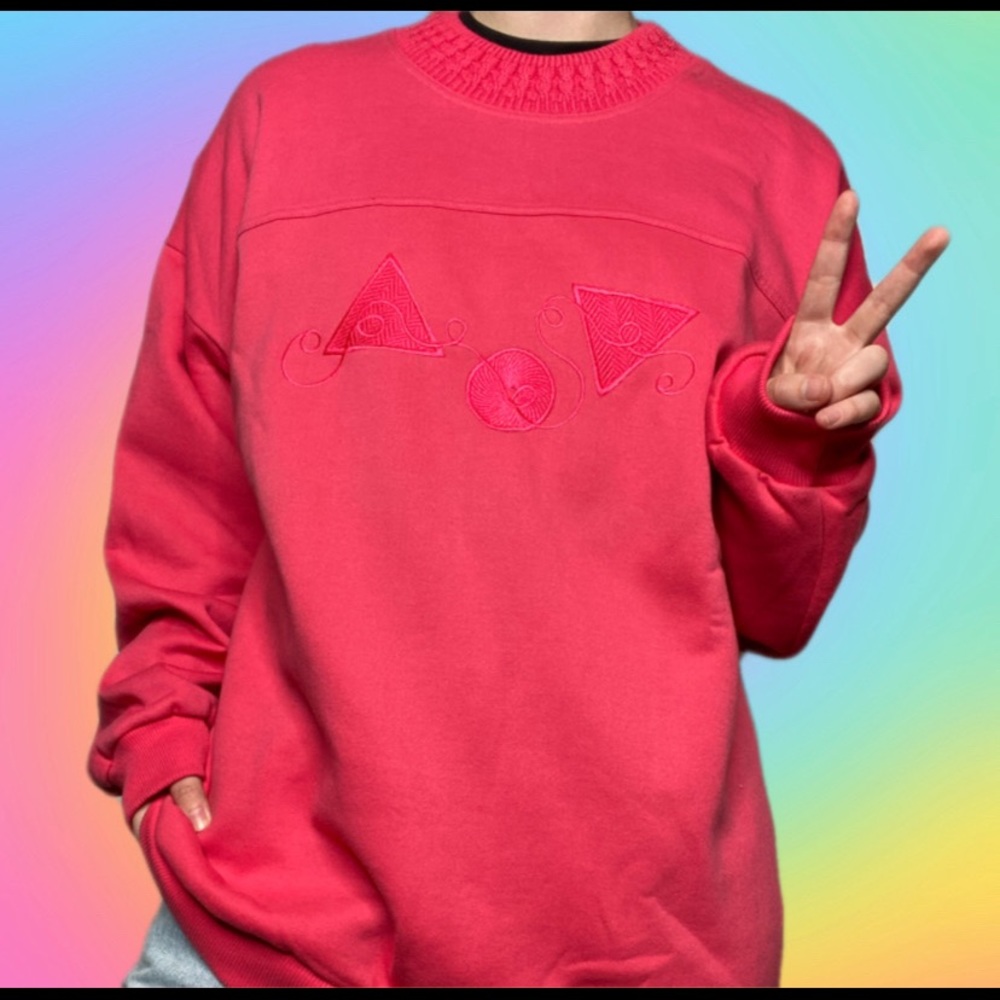 Vintage Hot Pink Sweater Size Large